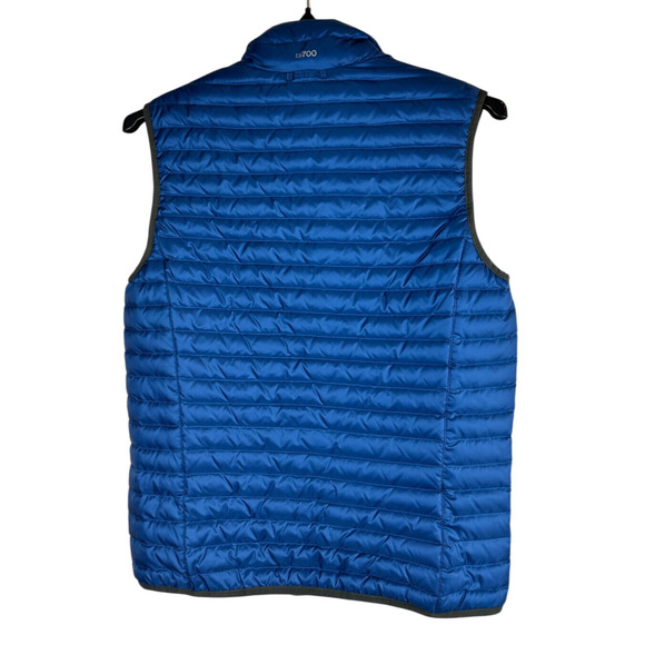 Eddie Bauer Down Puffer Vest Full Zip Quilted EB700 Blue Men's Size Small - Picture 5 of 11